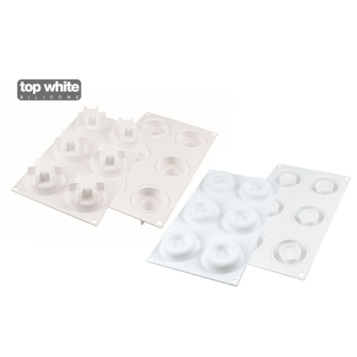 Silikomart "GAME 115" Flexible Baking & Freezing Mold, 3.9 Oz., 6 Cavities image 1