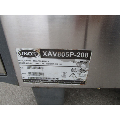 Unox XAV805P208 ChefTop Countertop Model Combi Oven - 10 or 6 Pan, Used Excellent Condition image 5