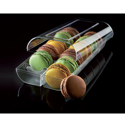 Silikomart Clear Macaroon Tray with Cover, Case of 48  image 1