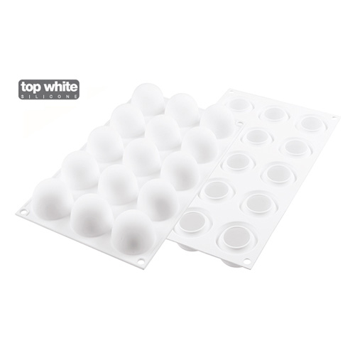 Silikomart "TRUFFLES 40" Mold Silicone Baking Mold, 15 Cavities image 1
