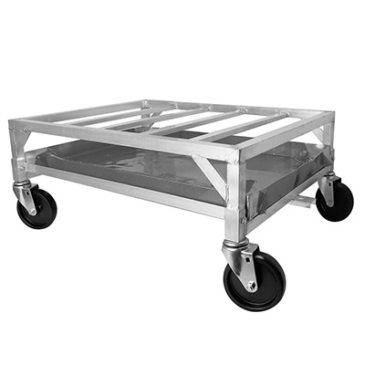 Channel Poultry Crate Dolly, Aluminum image 1