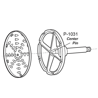 Alfa P-1031 Center Pin / Disc Holder for VS-12DH / VS-22DH image 1