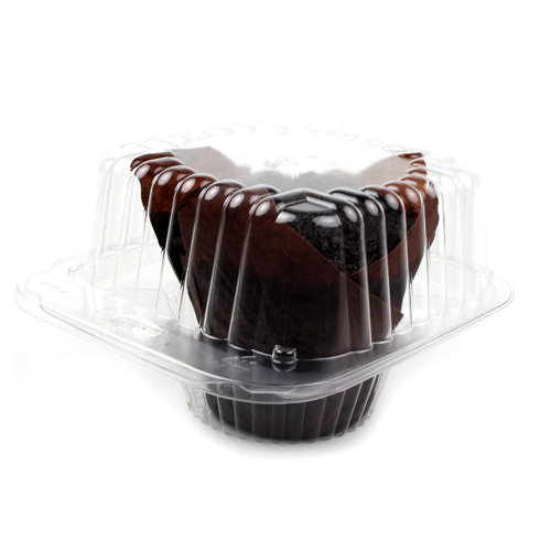 One Compartment Clear Muffin Container, Pack of 5 image 1