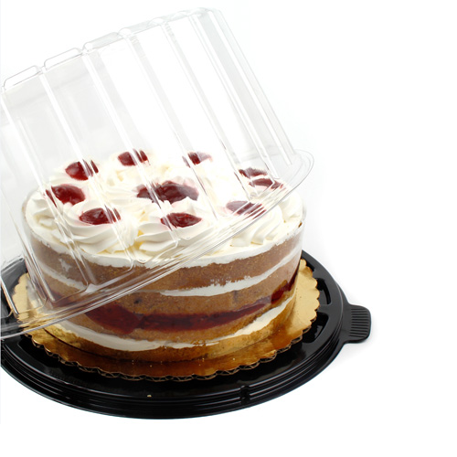 Plastic Container for 10" Round Layer Cake, Case of 50 image 1