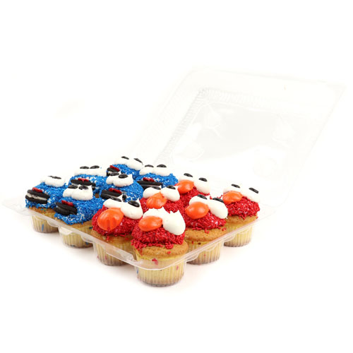 Hinged Clear Plastic Container for 12 Muffins, Case of 100 image 1