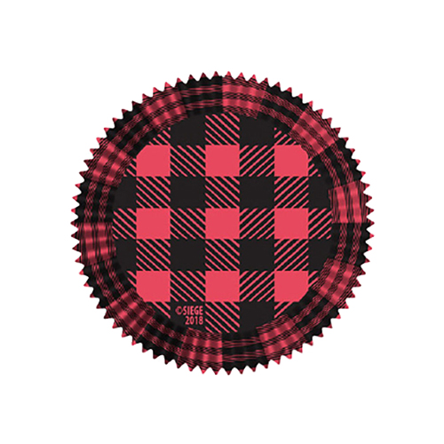 Cupcake Creations Paper Cups, Red & Black Buffalo Plaid, Pack of 32 image 1