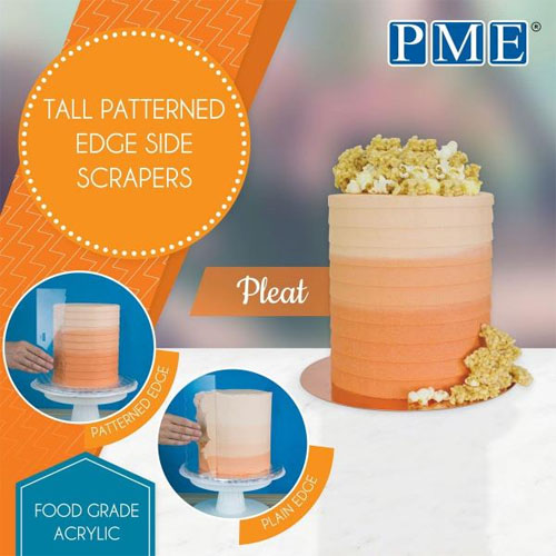 PME Tall Patterned Edge Side Scraper, Pleat  image 2