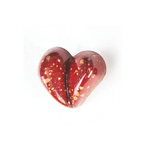 Pavoni Polycarbonate Chocolate Mold, Split Heart, 21 Cavities image 2