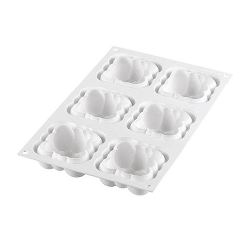 Silikomart "CLOUD 120" Flexible Baking & Freezing Mold, 2.57 Oz., 6 Cavities image 2