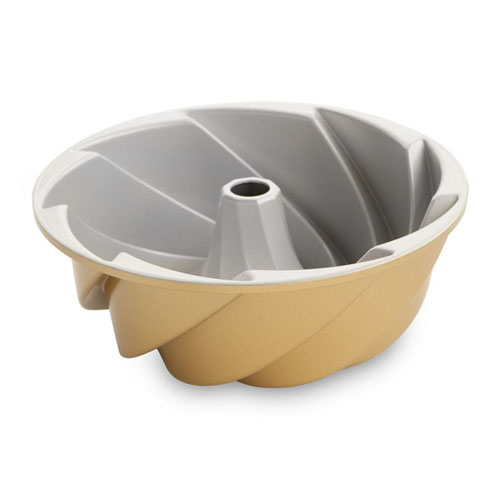 Nordic Ware 80677 Gold Heritage Bundt Pan, 10 Cup image 1