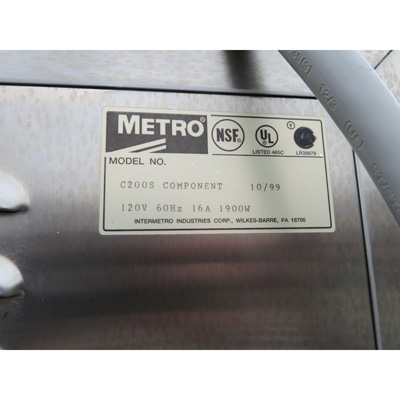 Metro C200 Warmer Cabinet, Used Great Condition image 4