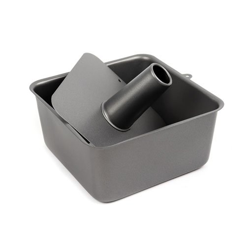 Non-Stick Square Angel Food Cake Pan with Removable Bottom, 7-1/2" x 3-1/2" High image 1