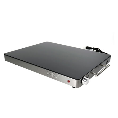 Magic Mill Glass Deluxe Hot Plate w/Adjustable TempControl Knob & Cool