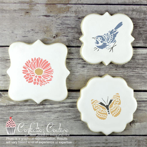 Confection Couture Spring Accent Cookie Stencil image 1