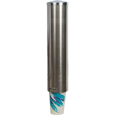 San Jamar C3250SS Stainless Steel Large Pull Type Water Cup Dispenser image 2