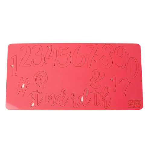 Sweet Stamp Set of Stylish Numbers & Symbols image 2