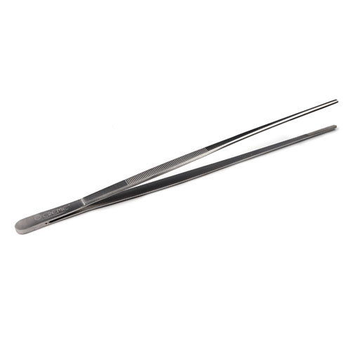 O'Creme Stainless Steel Straight Tip Tweezers, 12" image 1