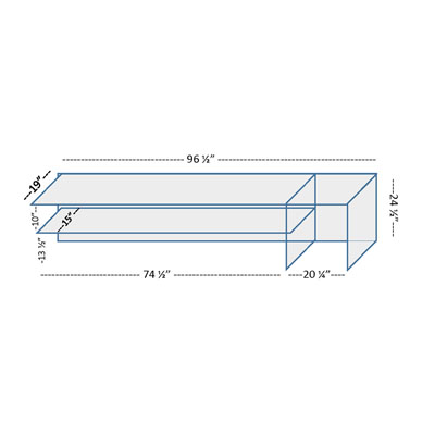 Custom CM-SNZGD Sneeze Guard, 1/2" Glass thickness, Used Good Condition image 1