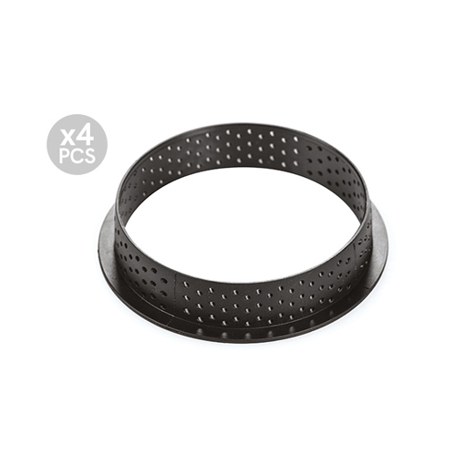 Silikomart KIT TARTE RING 100, Mold and Perforated Ring image 1