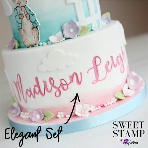 Sweet Stamp Set of Elegant Upper & Lower Case Letters image 4