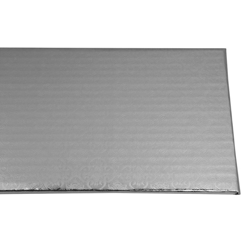 O'Creme Silver Log Cake Drum Board, 11" x 6" x 1/4" Thick, Pack of 10 image 2