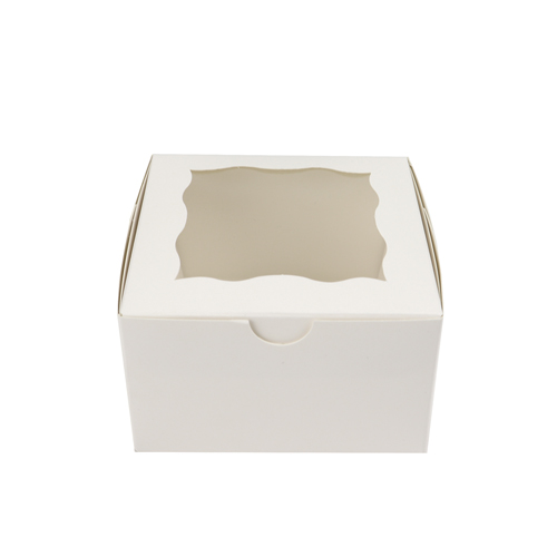 O'Creme One Compartment Cupcake Box with Window, 4" x 4" x 2.5" H, Pack of 50 image 2