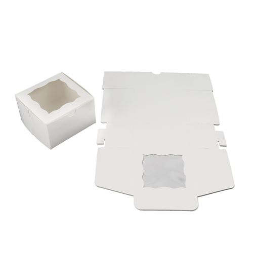 O'Creme One Compartment Cupcake Box with Window, 4" x 4" x 2.5" H, Pack of 50 image 3