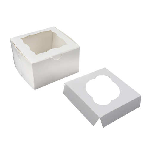O'Creme White Cardboard Insert for Cupcake, 1 Cavity - Case Of 100 image 1