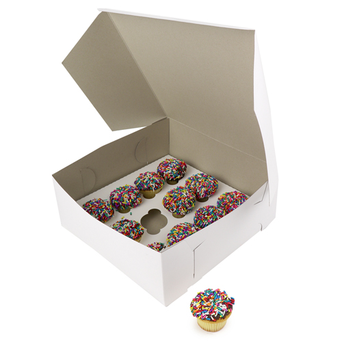 O'Creme White Cardboard Insert for Mini Cupcakes, 12 Cavities - Case of 100 image 3