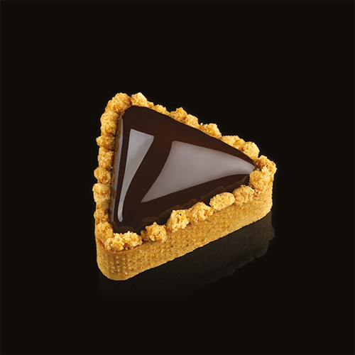 Pavoni Perforated Stainless Mini Triangle Tart Ring, 73 x 20 mm H image 1
