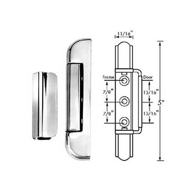 Kason 123-1042 0212000012 Adjustable Edgemount Hinge image 1