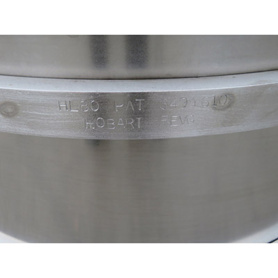 Hobart Legacy BOWL-HL80 80 Qt. Stainless Steel Bowl for HL800 Mixer, Used Great Condition image 3