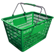 Plastic Shopping Basket - Green image 2