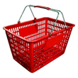 Plastic Shopping Basket - Red image 3