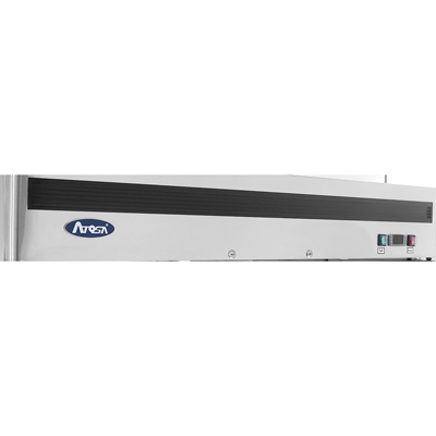 Atosa MCF8703GR 2-Section Bottom Mount Freezer Merchandiser 54.41"W x 31.5"D x 84.06"H w/2 Self-Closing Glass Doors w/Locks image 3