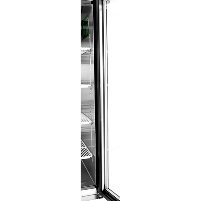 Atosa MCF8723GR Two Section Bottom Mount Refrigerator Merchandiser 54-3/8"W x 31-1/2"D x 81-1/4"H with 2 Self-Closing Glass Doors with Locks image 3