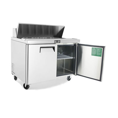 Atosa MSF8302GR Two Door Sandwich Prep Table 48-1/4"W, 13.38 Cu. Ft. image 1