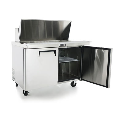 Atosa MSF8306GR Mega-Top Two Door Sandwich Prep Table 48-1/4"W, 13.38 Cu. Ft. image 1