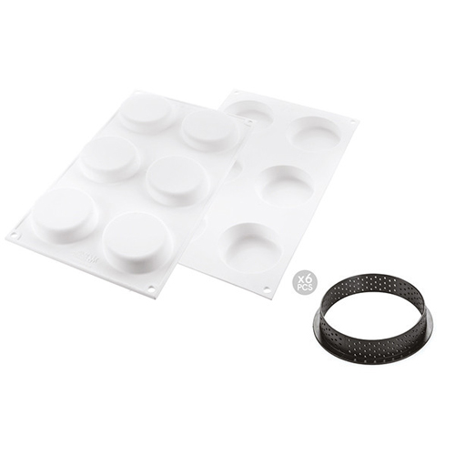 Silikomart KIT TARTE RING KLASSIK 70mm, Ring and Mold image 2