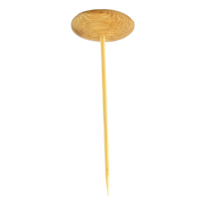 Packnwood Thani Bamboo Mini Dish with Skewer, 1.6" Dia. x 3.9", Case of 144 image 1