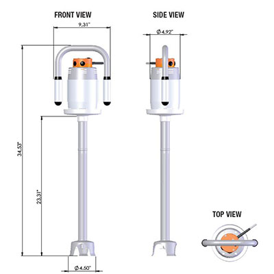 Dynamic MX040.1ES / SMX750ES Immersion Blender - 24" Tube image 1