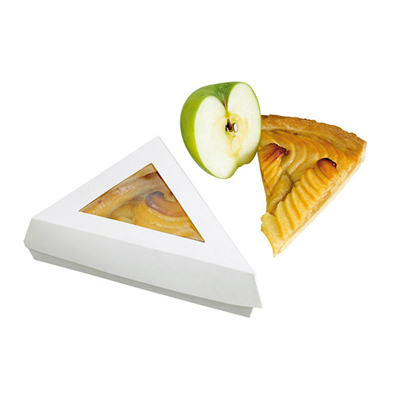 Packnwood White Kraft Slice Box with Window,  6.7" x 5.1" - Case of 200 image 2