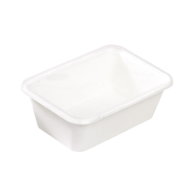 Packnwood Eco Rec Rectangular Sugarcane Salad Bowls, 25 oz, 6.8" x 4.6" x 2.3" H, Case of 250 image 1