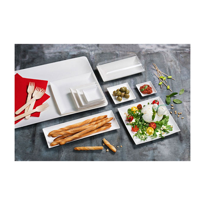 Packnwood Bio 'n' Chic Rectangular Sugarcane Platter, 15.3" x 11.4", Case of 50 image 5