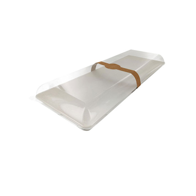 Packnwood Bio 'n' Chic Rectangular Sugarcane Tray, 15.7" x 6", Case of 100 image 1