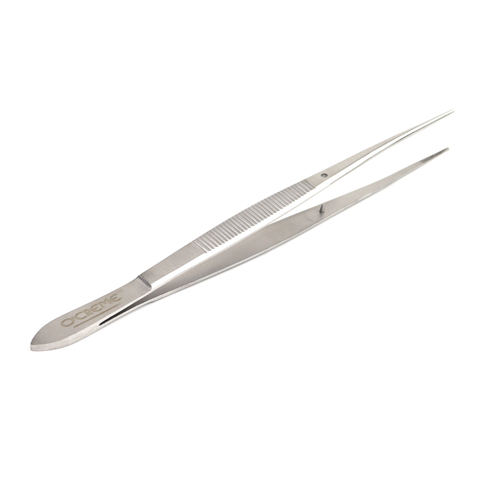 O'Creme Stainless Steel Straight Fine Tip Tweezers, 6.25"   image 2