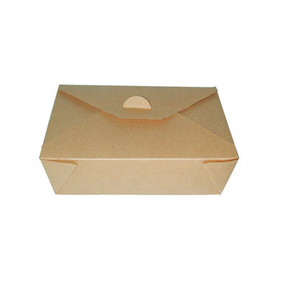 Packnwood Kraft Meal Box, 34 oz, 8.25" x 6.25" x 1.8" H, Case of 200 image 3