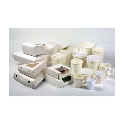Packnwood White Meal Box, 36 oz, 8.5" x 6.3", Case of 200 image 1