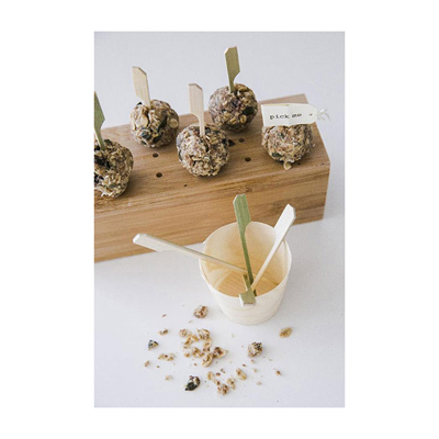 Packnwood Bamboo Cake Pop Stand, 18 Cavities, 7.9" x 2.75", Case of 5 image 1