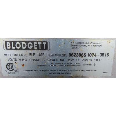 Blodgett BLP-40E 40 Gallon 480V Electric Skillet, Used Great Condition image 4